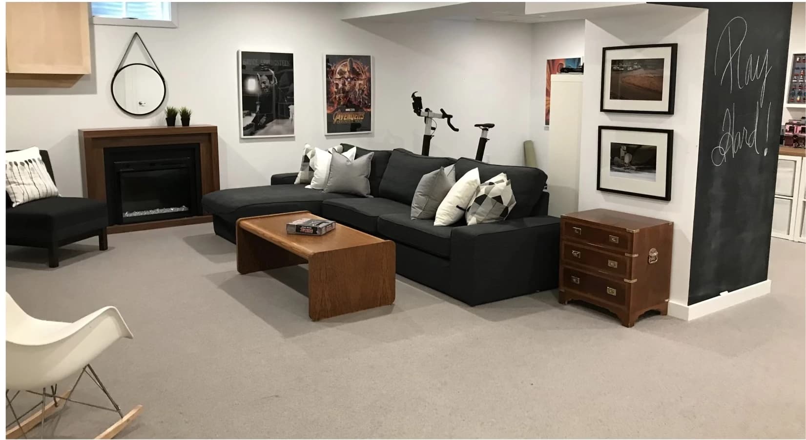 Basement Sitting Area - After